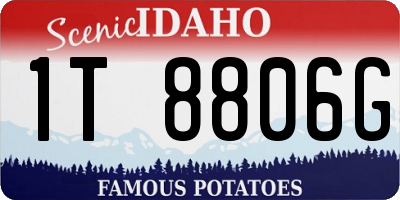 ID license plate 1T8806G