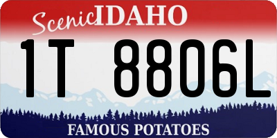 ID license plate 1T8806L