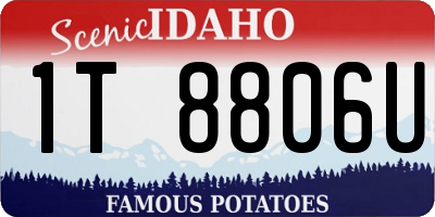 ID license plate 1T8806U