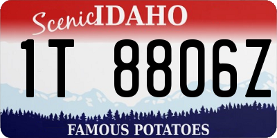 ID license plate 1T8806Z