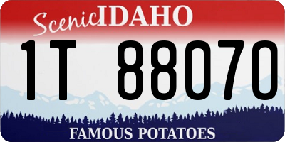 ID license plate 1T8807O