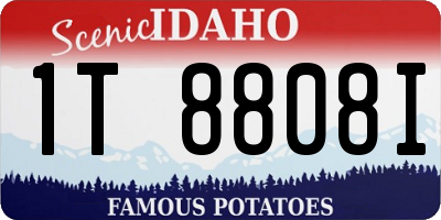 ID license plate 1T8808I