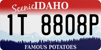 ID license plate 1T8808P