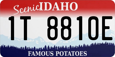 ID license plate 1T8810E