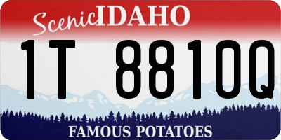 ID license plate 1T8810Q