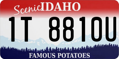 ID license plate 1T8810U