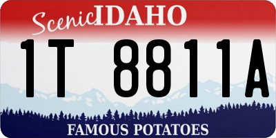 ID license plate 1T8811A