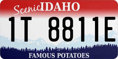 ID license plate 1T8811E