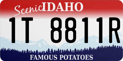 ID license plate 1T8811R