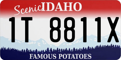 ID license plate 1T8811X