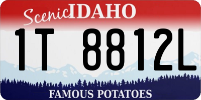 ID license plate 1T8812L