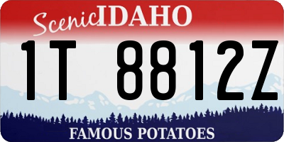 ID license plate 1T8812Z