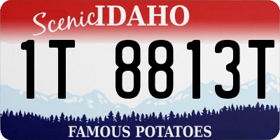 ID license plate 1T8813T