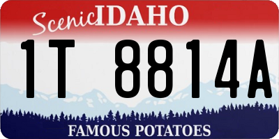 ID license plate 1T8814A