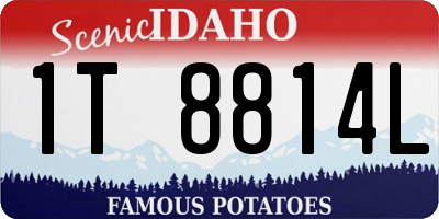 ID license plate 1T8814L