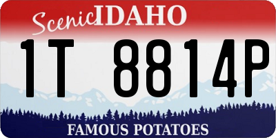 ID license plate 1T8814P