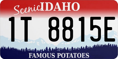 ID license plate 1T8815E