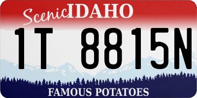 ID license plate 1T8815N