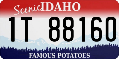 ID license plate 1T8816O