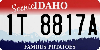 ID license plate 1T8817A