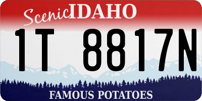 ID license plate 1T8817N