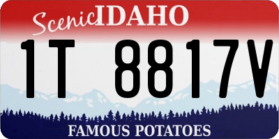 ID license plate 1T8817V