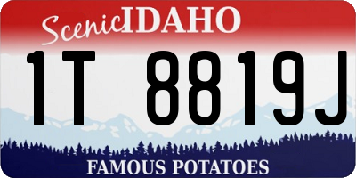 ID license plate 1T8819J