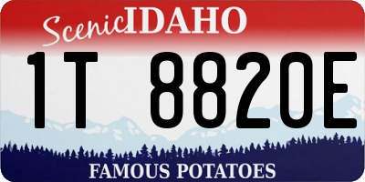 ID license plate 1T8820E