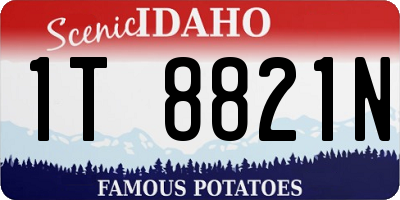 ID license plate 1T8821N