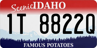 ID license plate 1T8822Q