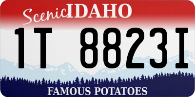 ID license plate 1T8823I