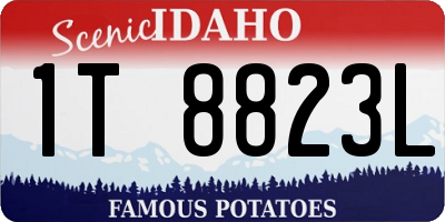 ID license plate 1T8823L
