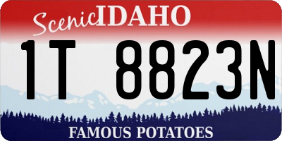 ID license plate 1T8823N