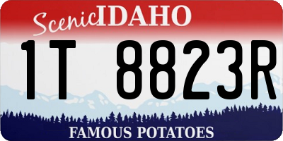 ID license plate 1T8823R