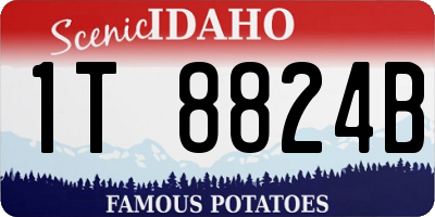 ID license plate 1T8824B