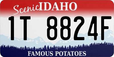 ID license plate 1T8824F