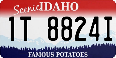 ID license plate 1T8824I