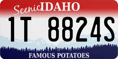 ID license plate 1T8824S