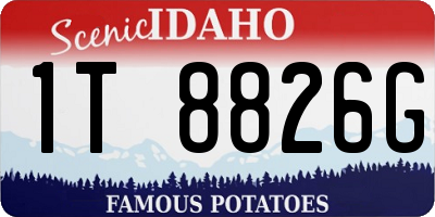 ID license plate 1T8826G
