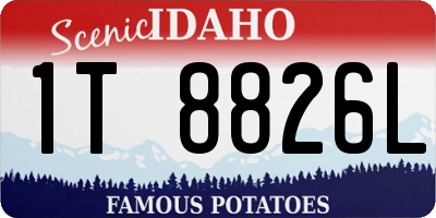 ID license plate 1T8826L