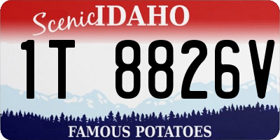 ID license plate 1T8826V