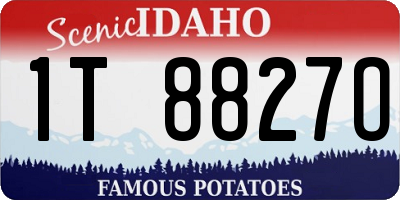 ID license plate 1T8827O