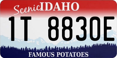 ID license plate 1T8830E