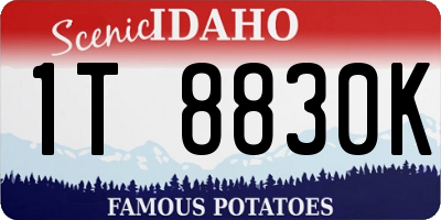ID license plate 1T8830K