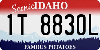 ID license plate 1T8830L