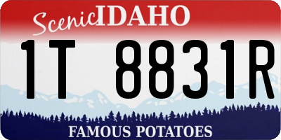 ID license plate 1T8831R
