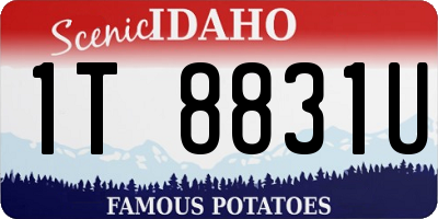 ID license plate 1T8831U