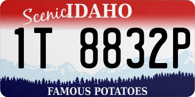 ID license plate 1T8832P