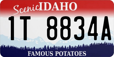 ID license plate 1T8834A