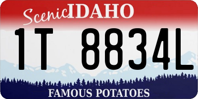 ID license plate 1T8834L